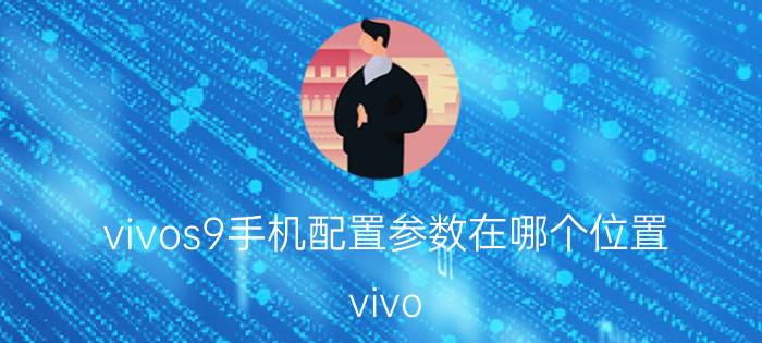 vivos9手机配置参数在哪个位置 vivo s9屏幕分辨率怎么找不到？